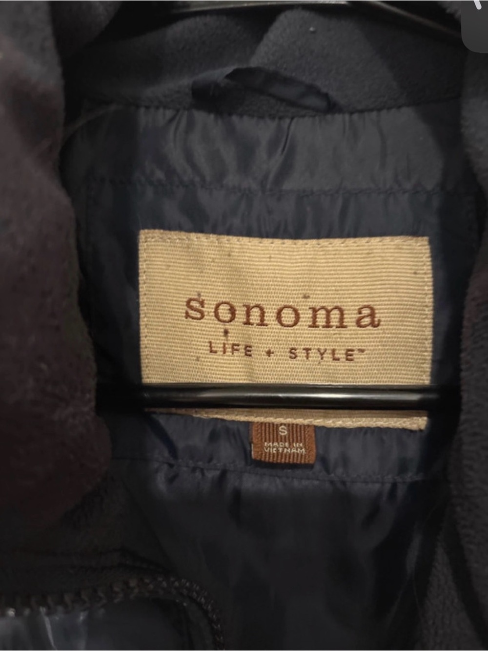 Sonoma Navy Quilted Puffer Vest for Men - Picture 2 of 4